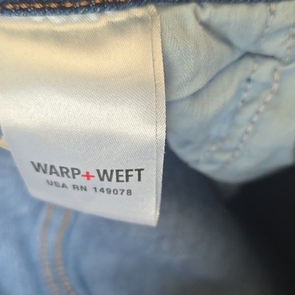 Warp + Weft Women Plus Size Jeans LAX Los Angeles Girlfriend 14/32 Stretchy Soft - Picture 5 of 6